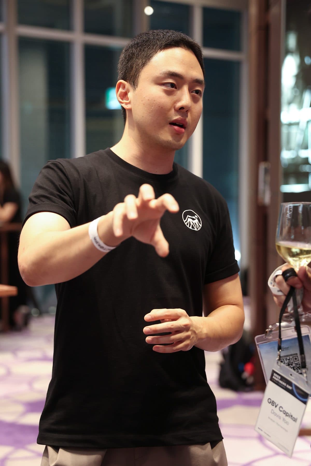 Baekdu's CEO at the Ledger × Baekdu evening