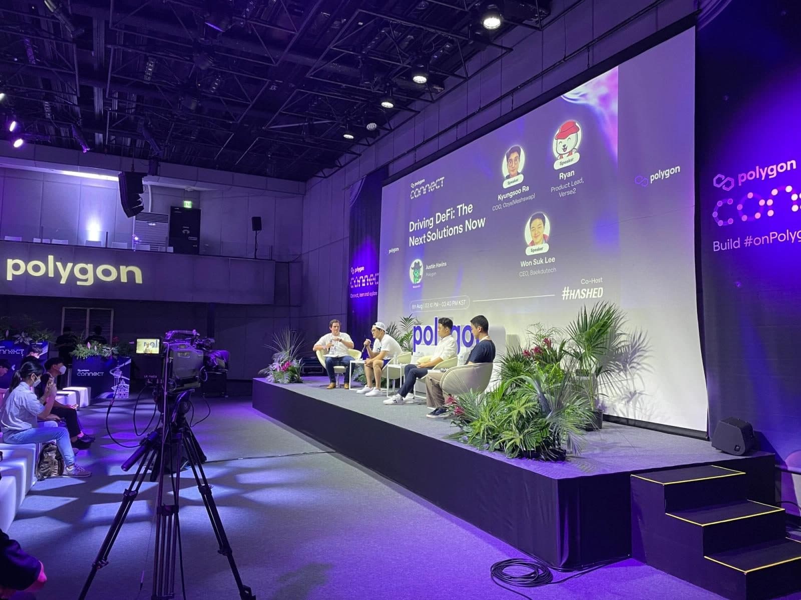 Driving DeFi panel at Polygon Connect Korea